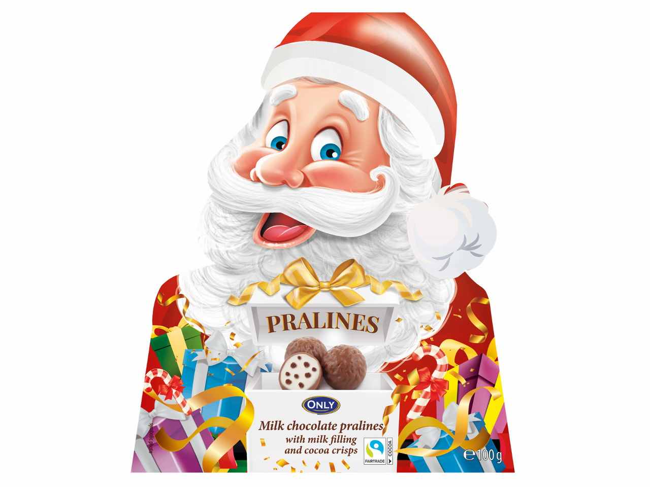 Babbo natale praline di cioccolata al latte 100gr