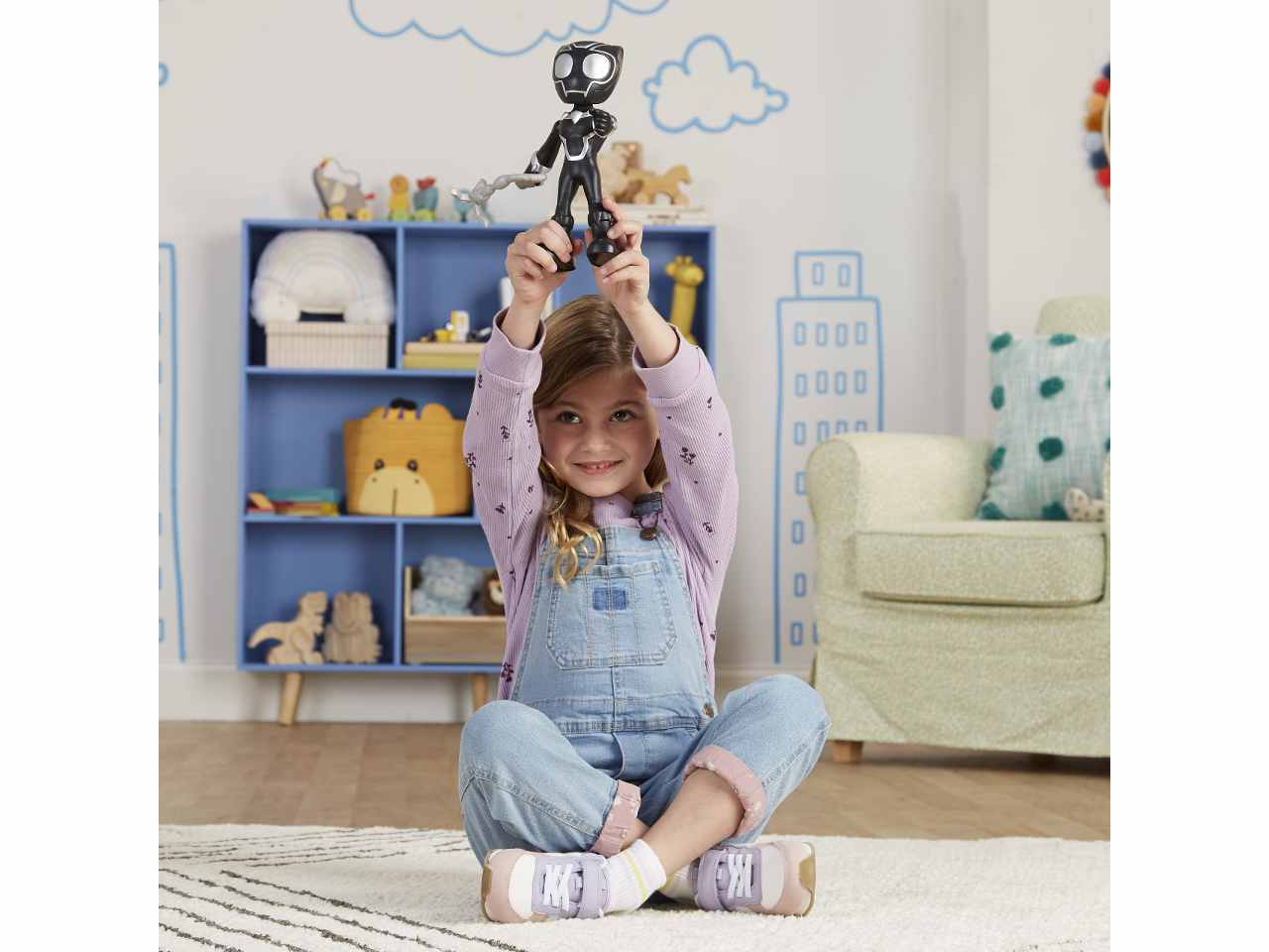 Spidey and his amazing friends figura mega black panther