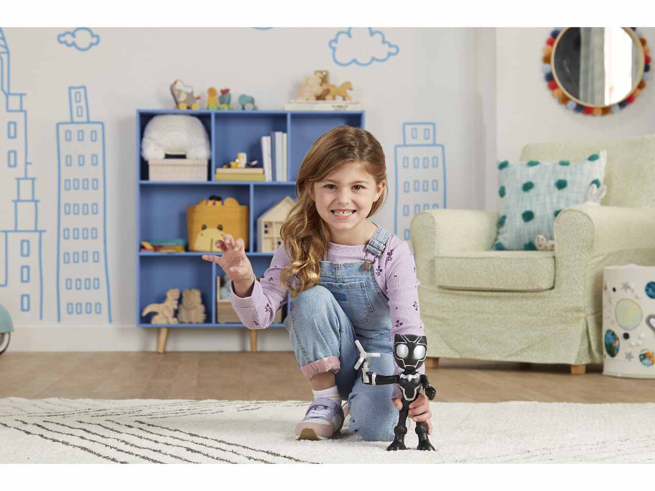 Spidey and his amazing friends figura mega black panther