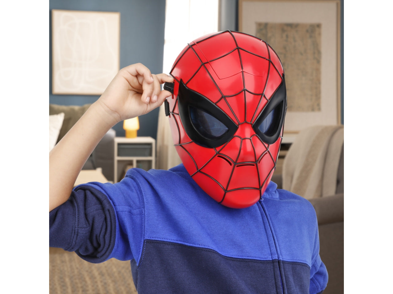 Marvel Maschera Spiderman occhi illuminati, maschera per bambini, 5 +