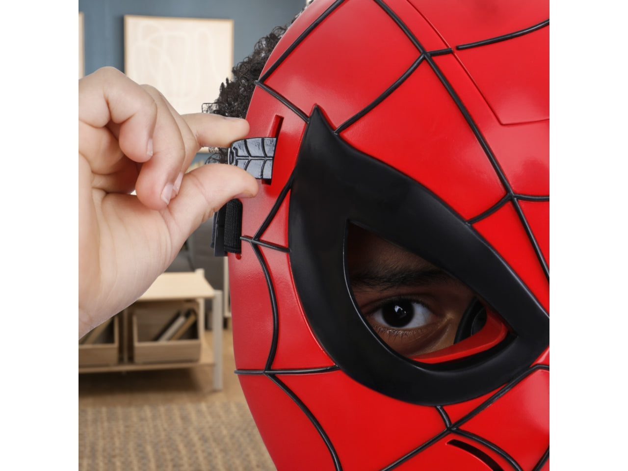 Marvel Maschera Spiderman occhi illuminati, maschera per bambini, 5 +