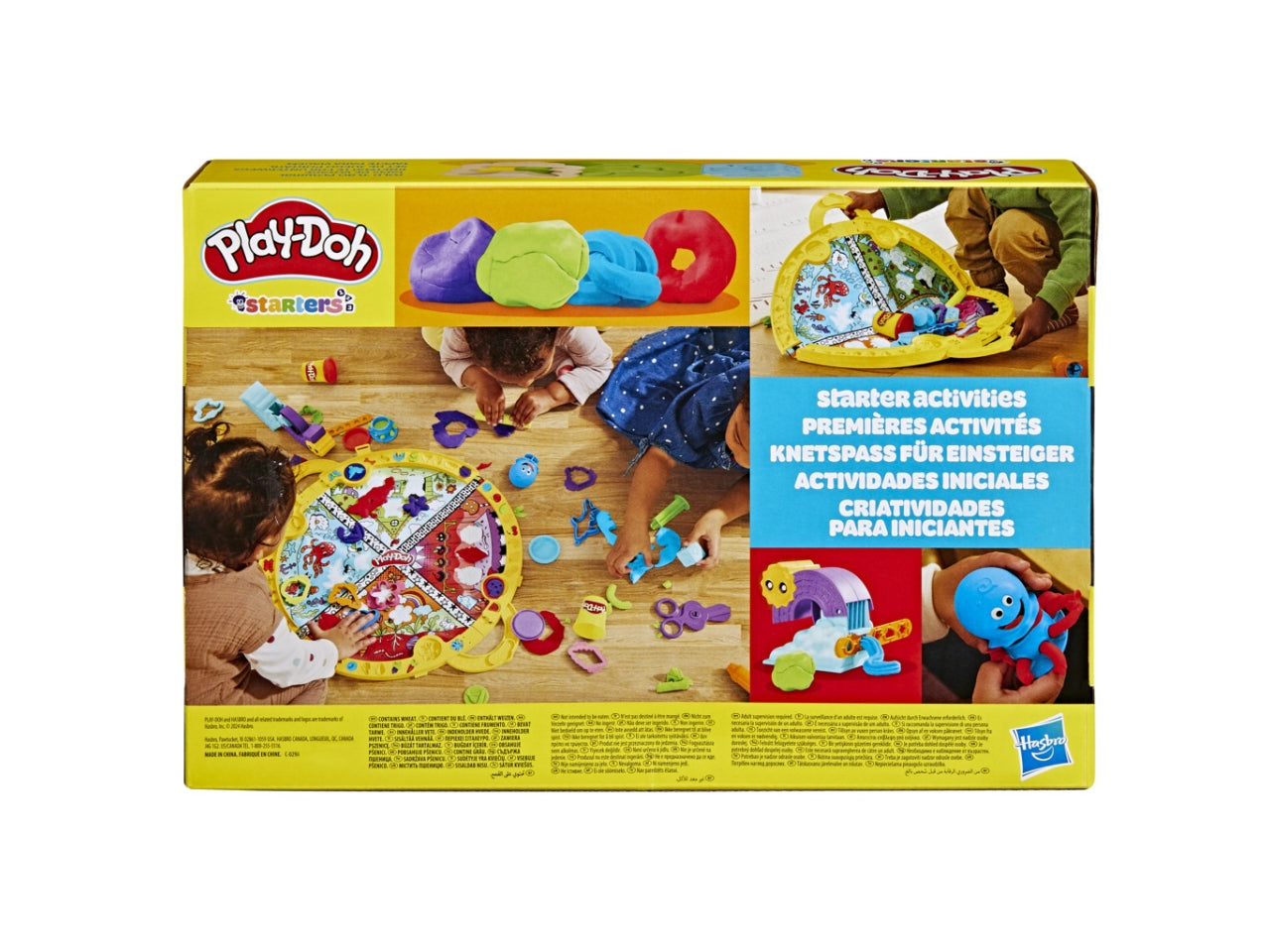 Play-doh la mia prima valigetta delle attivita', tappeto da gioco interattivo con plastilina 3+ Hasbro