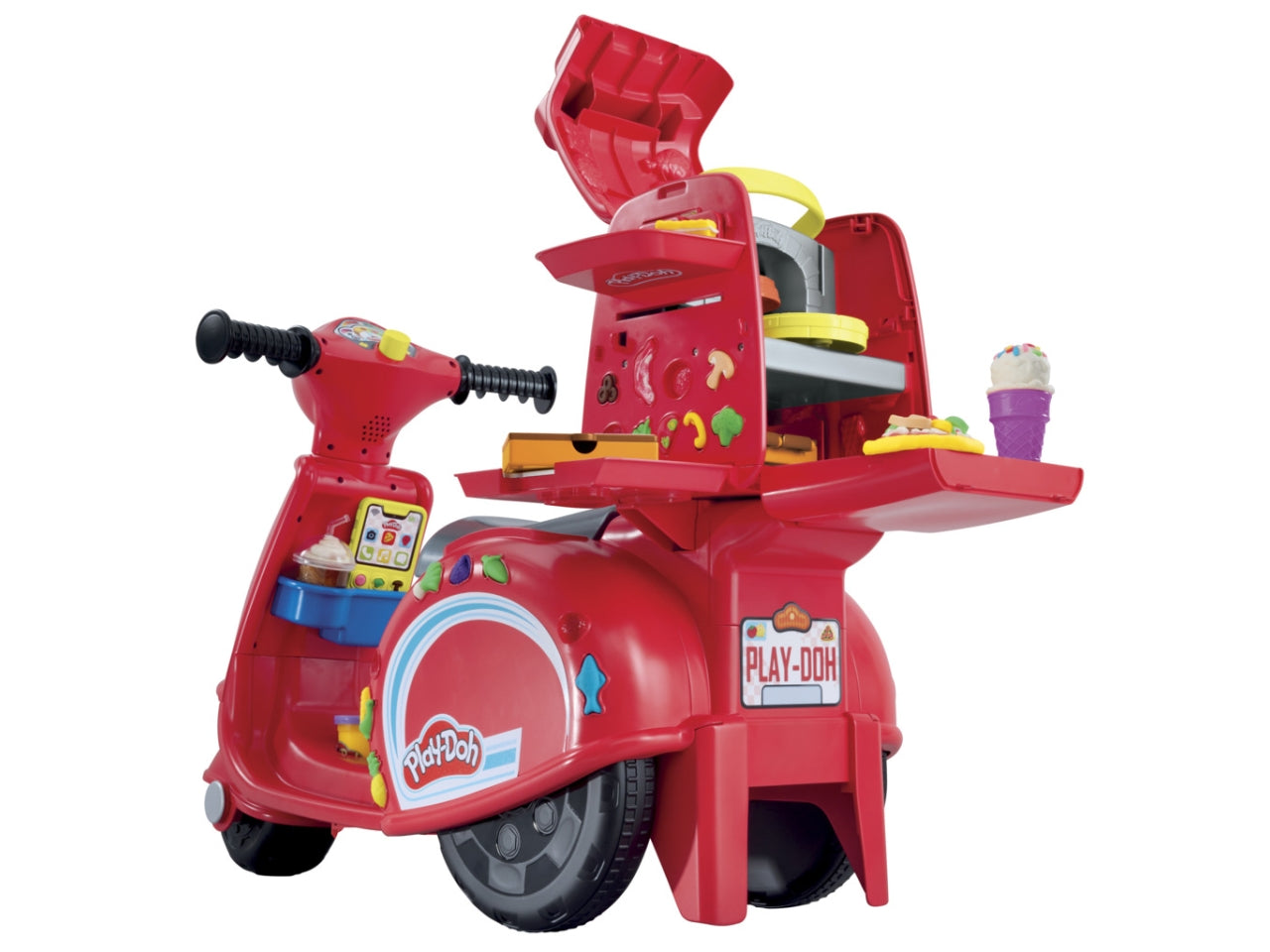 Pasta Modellabile Play-Doh Pizza Delivery Scooter: Set per Bambini 3+ | Dimensioni 20,3x62,2x43,2 - Hasbro