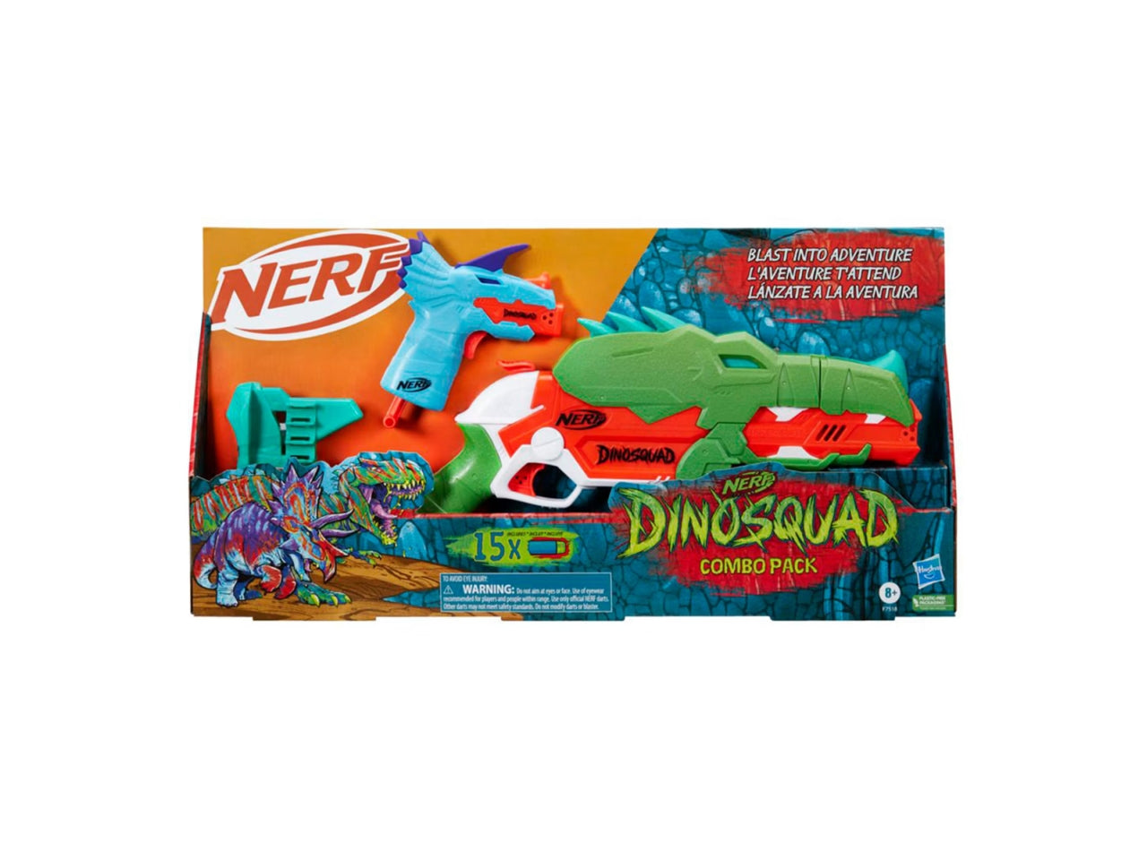 Blaster momotorizzato Nerf combo pack con caricatore da 10 dardi e mirino - Hasbro