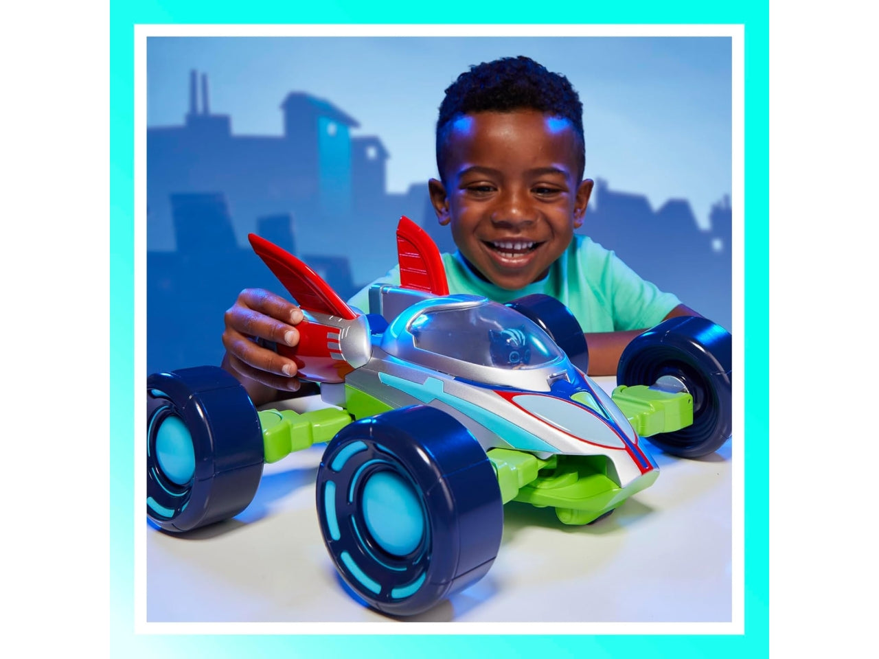 Pjm explorer Pj masks eroi super power, pj explo-mobile, veicolo convertibile, con luci e suoni, giocattoli dei superpigiamini etÃ  3+ | Hasbro