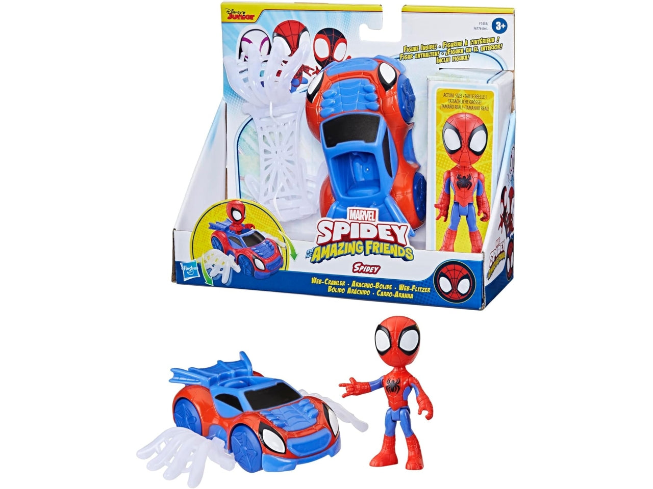 Veicolo giocattolo con personaggio Spidey Marvel | Hasbro