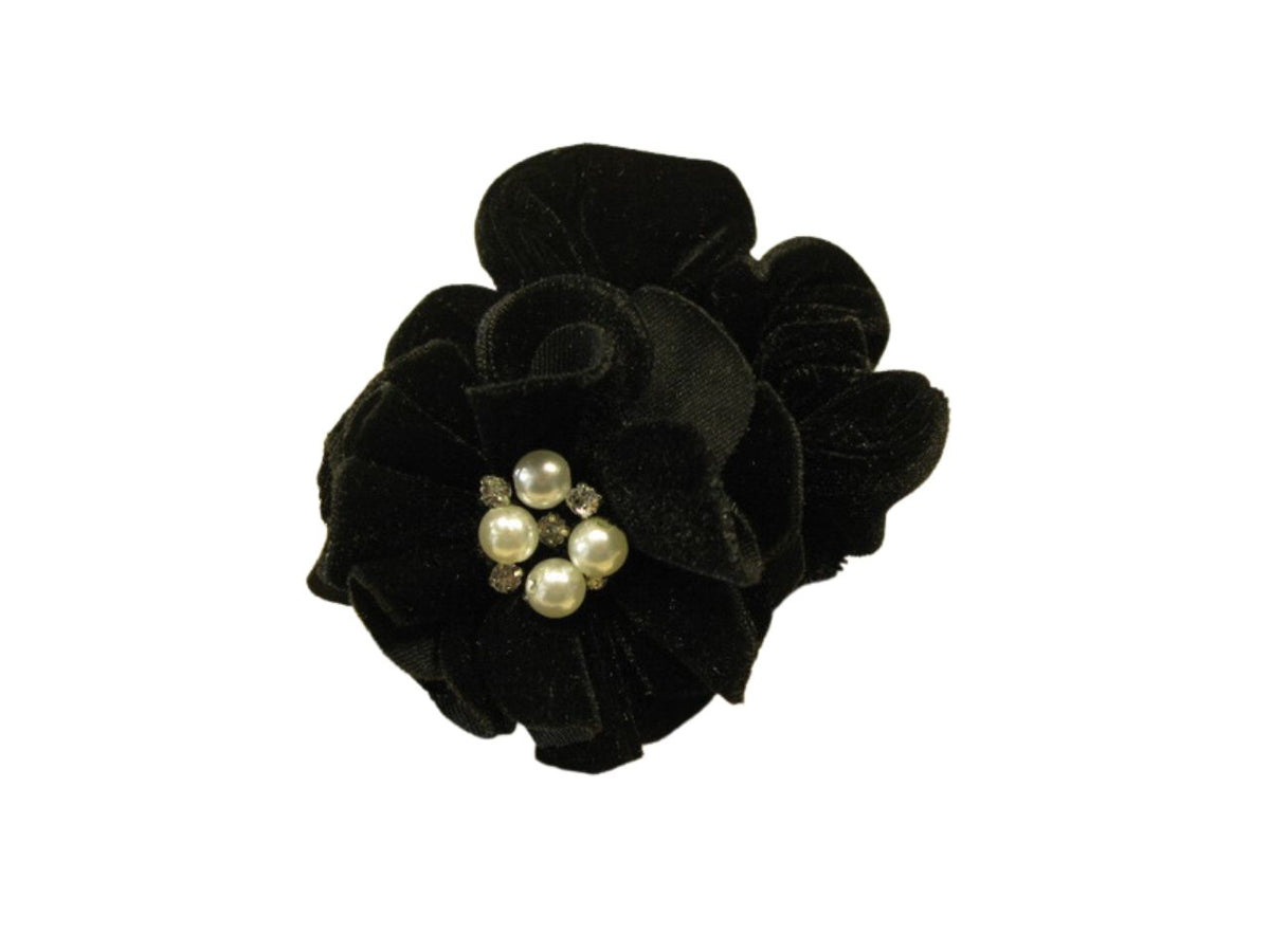 Scuncy fiore in ciniglia cotone 80% poliestere 20%