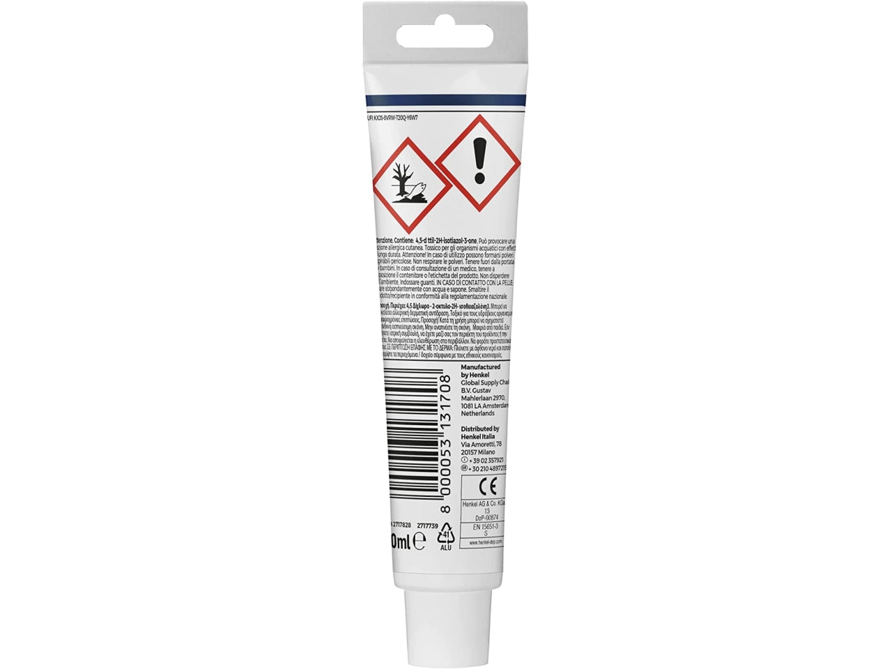 Pattex silicone bagni e cucine classico colore bianco in tubo da 50l