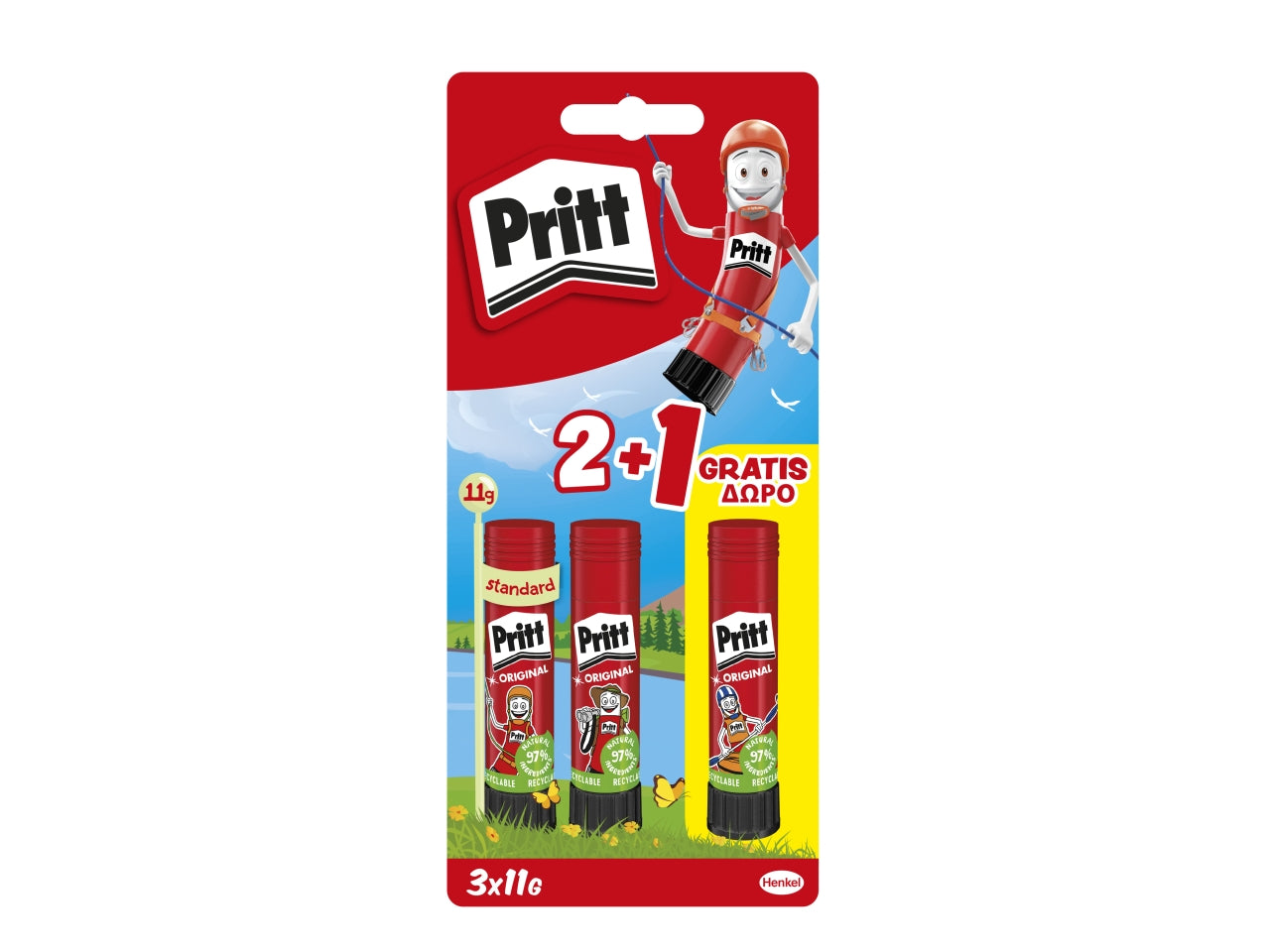 Pritt, Set Colla a stick per bambini 3 pezzi