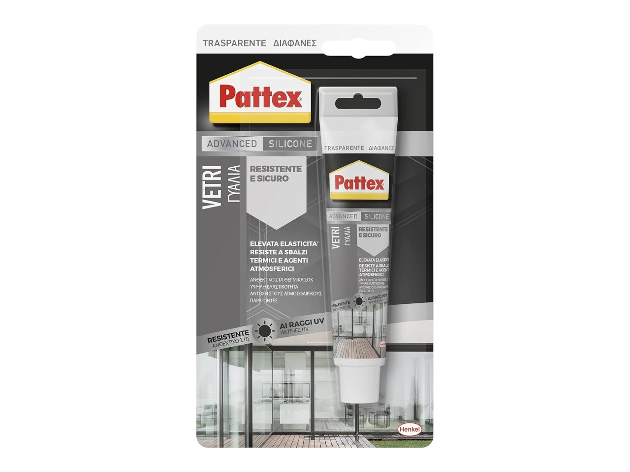 Pattex specchi e vetri trasparente 50ml, Colore: trasparente | Pattex