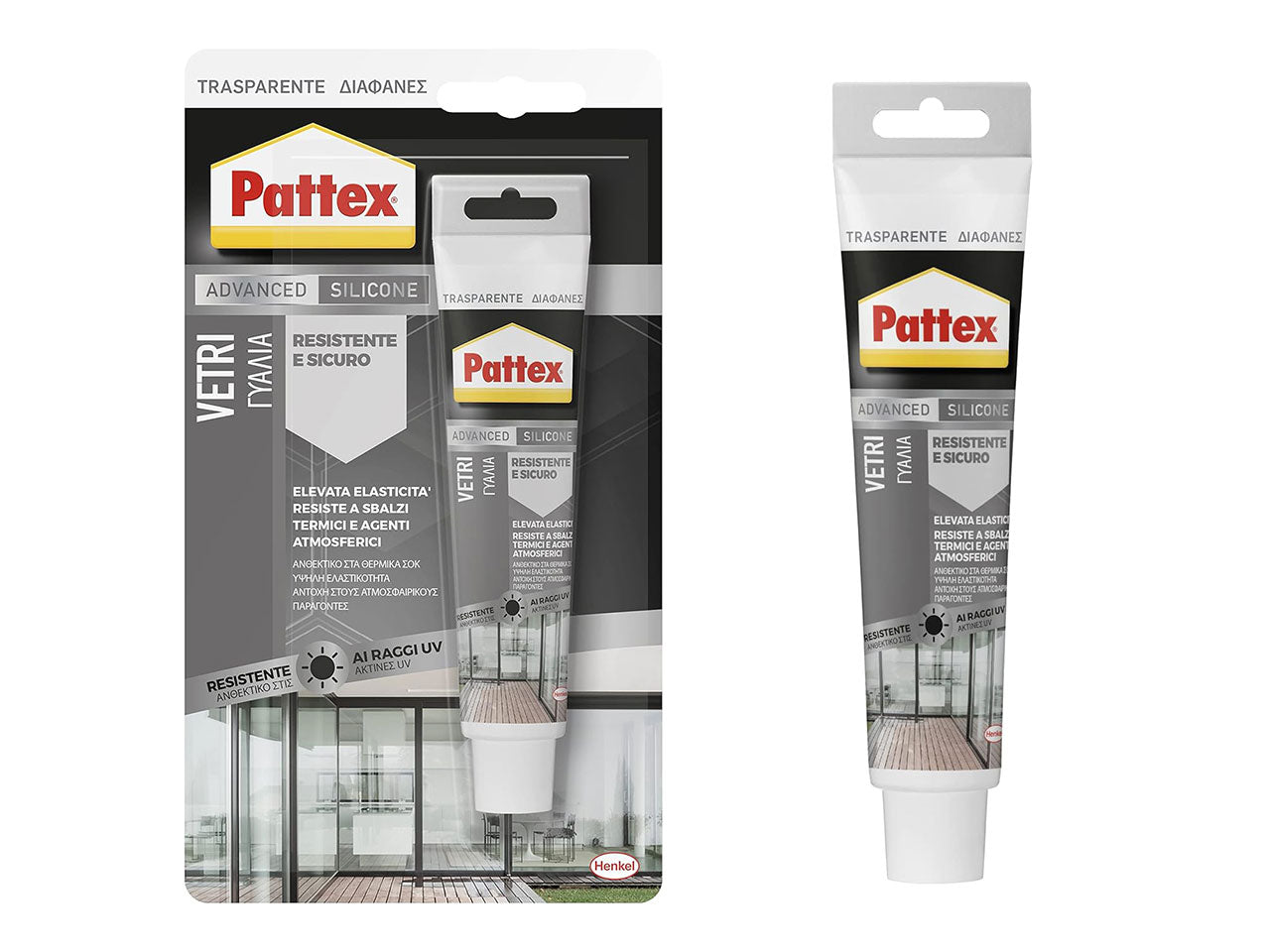 Pattex specchi e vetri trasparente 50ml, Colore: trasparente | Pattex