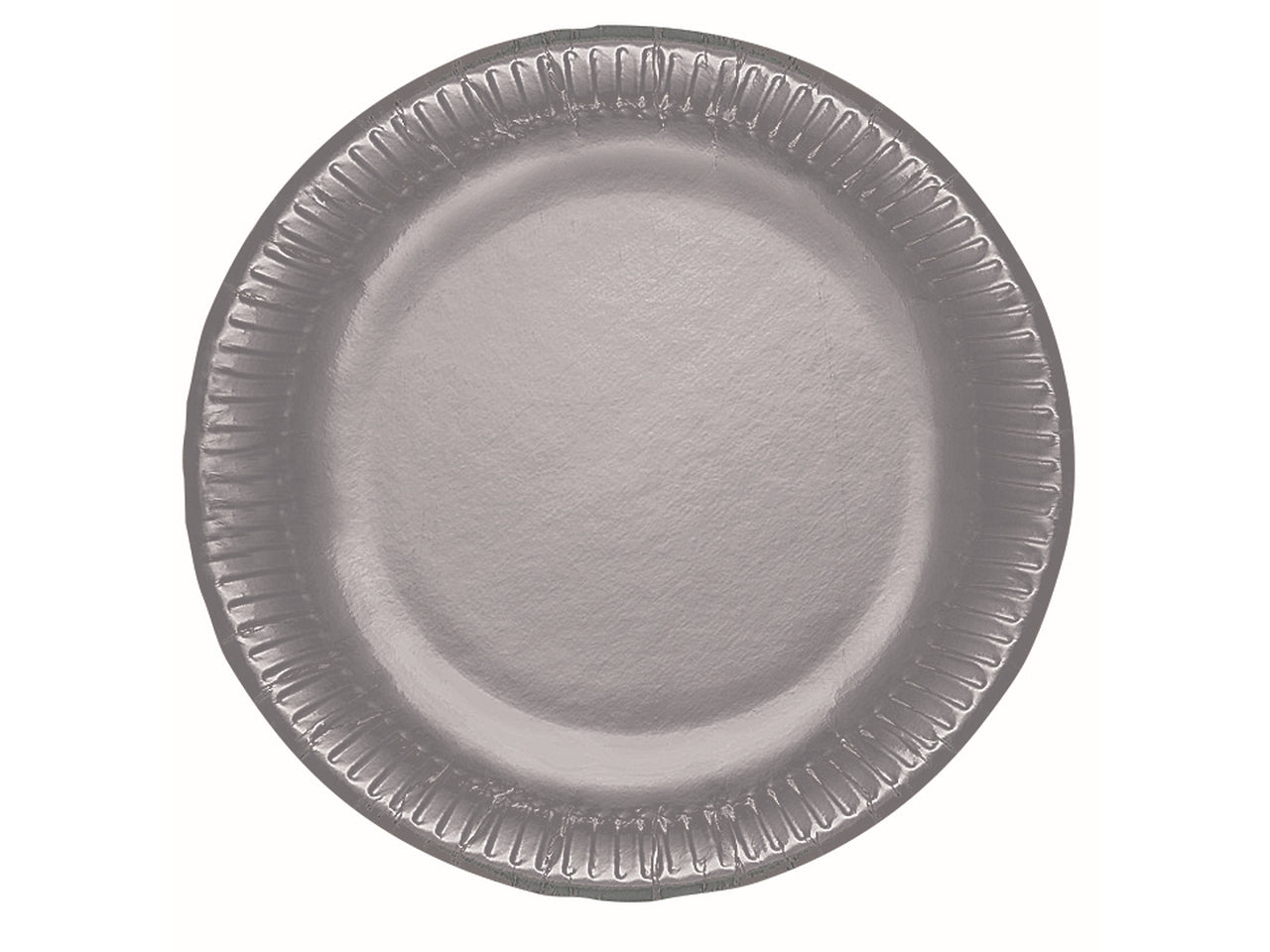 Silver piatti in cartoncino d.19cm piani- la confezione contiene 10 piatti