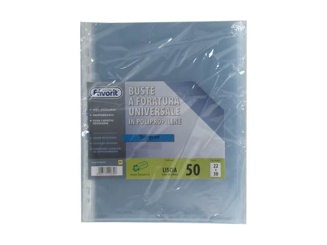 Buste forate universali 22x30cm 50 pezzi