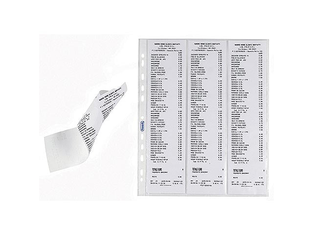 Buste porta scontrini fiscali 10 pezzi