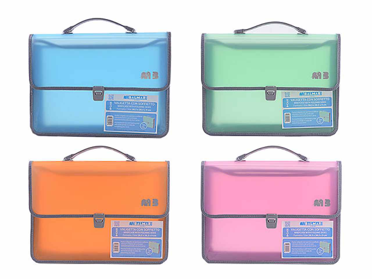 Linea pastel valigetta con soffietto 28,5x38,5x9cm