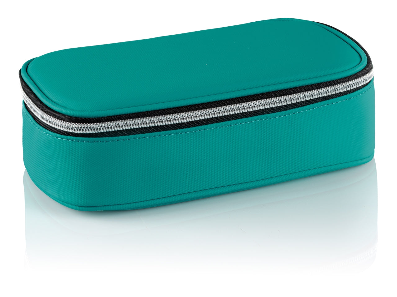 Astuccio portapenne ovale xl con 12 pastelli e 18 pennarelli