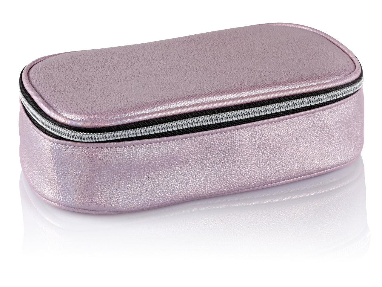 Astuccio portapenne ovale xl con 12 pastelli e 18 pennarelli