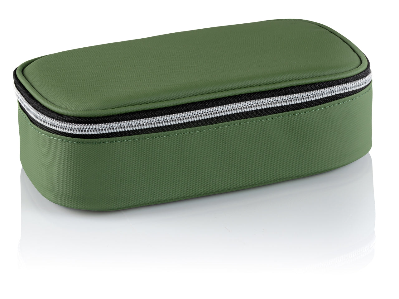 Astuccio portapenne ovale xl con 12 pastelli e 18 pennarelli