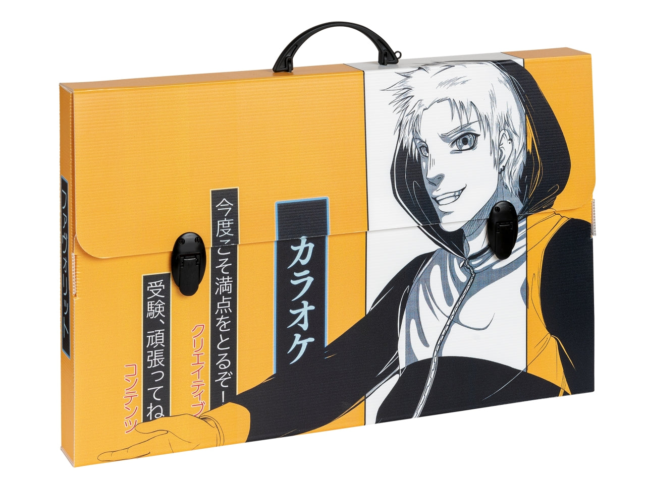 Valigetta polionda Manga colori assortiti, in plastica alveolare 56,5x36,5x5,5 cm - Favorit