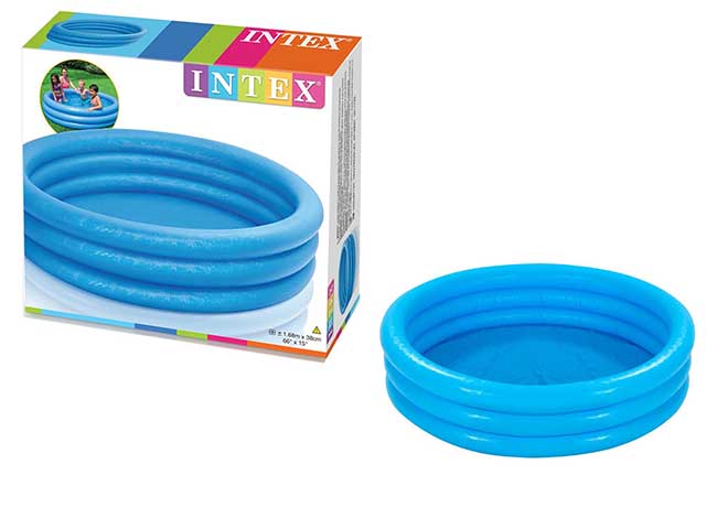 Piscina per giardino bambini blu 168x38cm