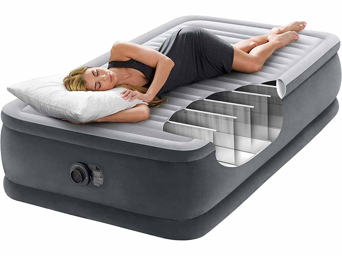 Materasso singolo comfort plush elevated dura beam tecnologia fiber tech 99x191x46cm $