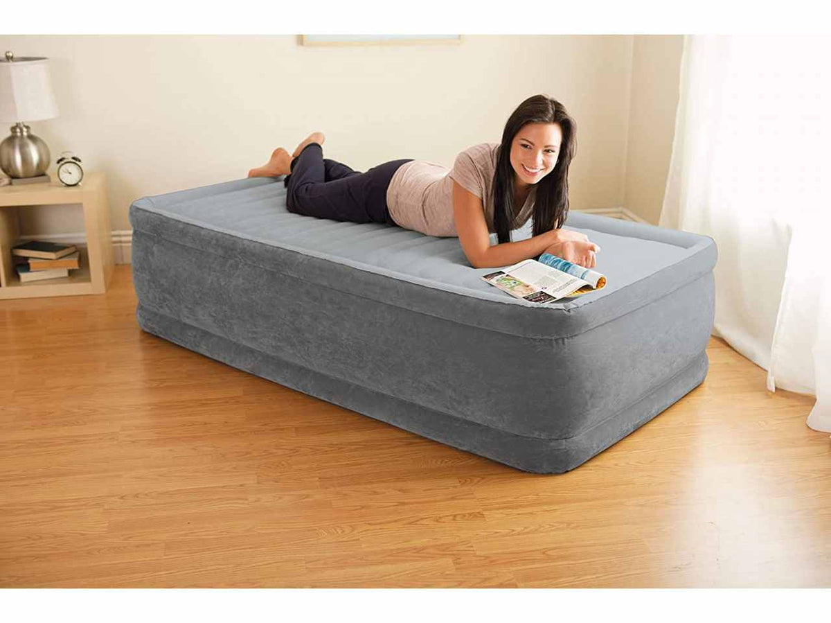 Materasso singolo comfort plush elevated dura beam tecnologia fiber tech 99x191x46cm $