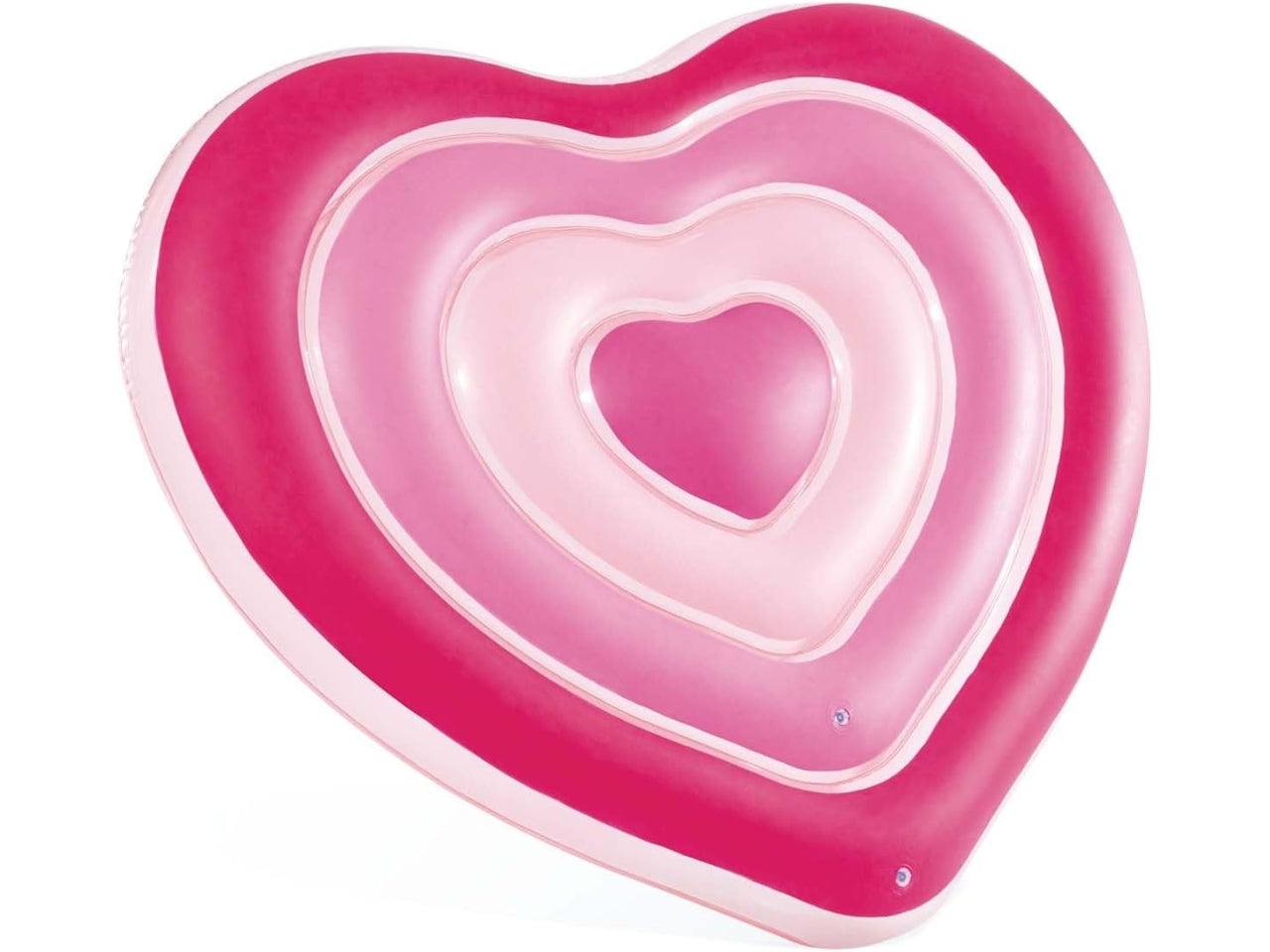 Materassino gonfiabile cuore in vinile multicolor carico max 100 kg - 168x142x25 cm - Intex