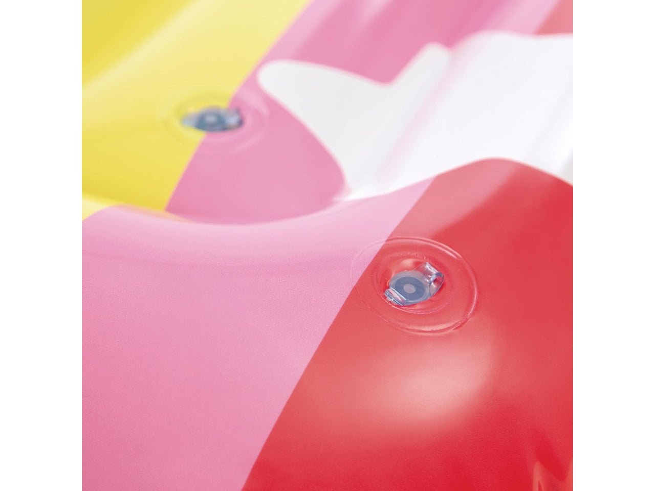 Materassino gonfiabile arcobaleno in vinile multicolor 183x132x20 cm