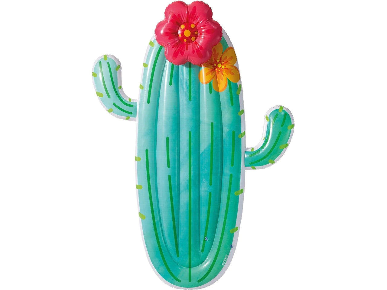 Materassino gonfiabile cactus in vinile multicolor carico max 100 kg - 185x140x28 cm