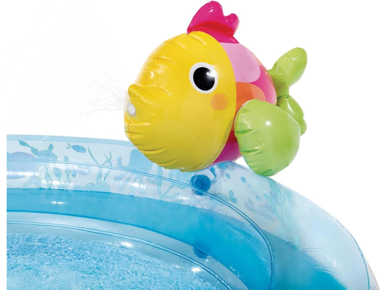 Piscina gonfiabile con stella marina multicolor in vinile 310x193x71 cm