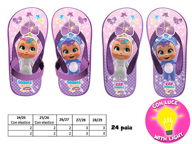 Infradito multicolor cry babies