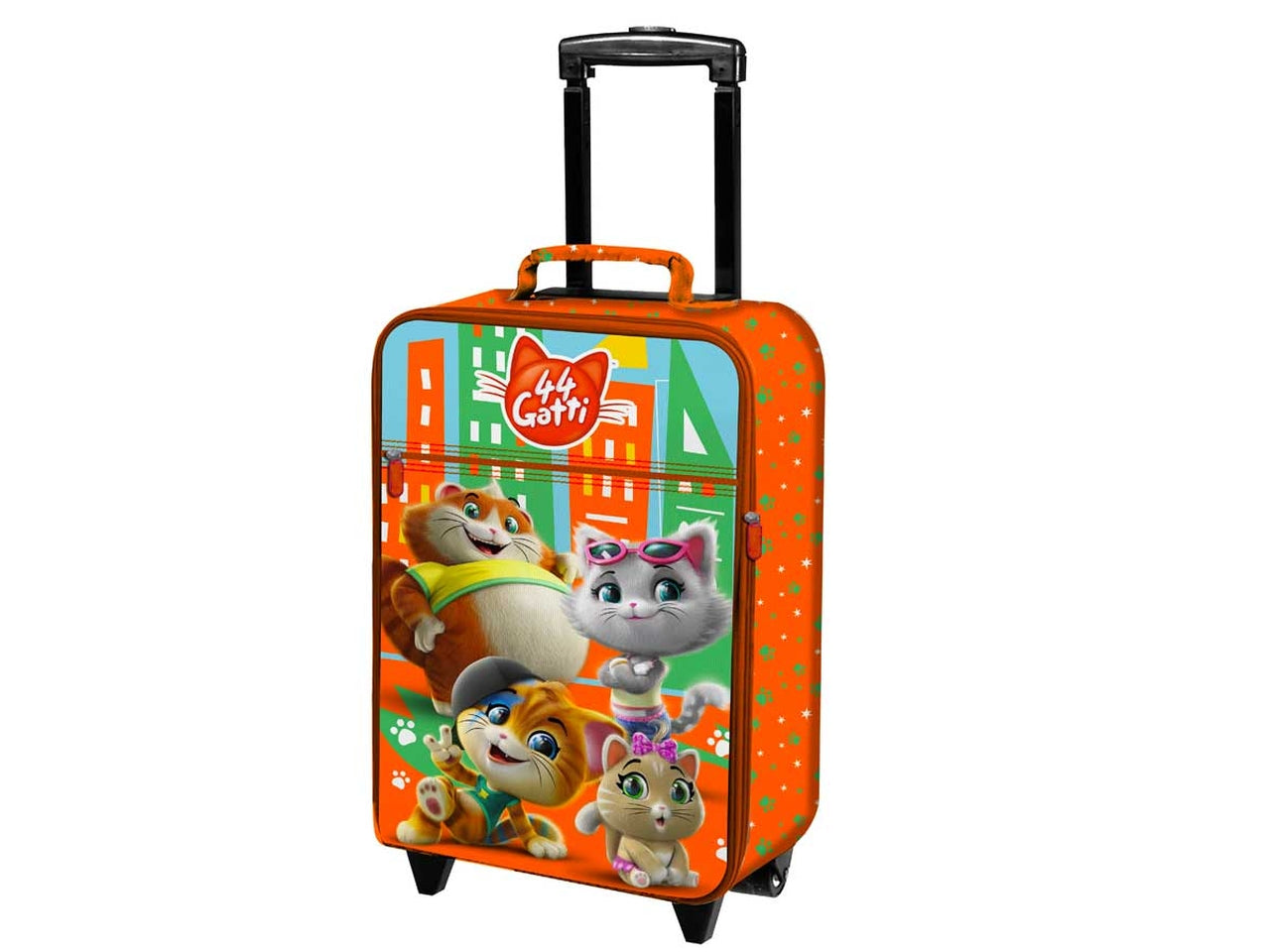 Trolley semirigido 44 Gatti in poliestere arancione capacitÃ  20 l, 52x34x19,5 cm - Coriex