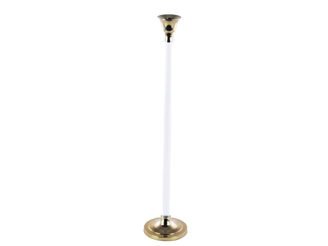 Candeliere oro h.50cm acrilico e alluminio