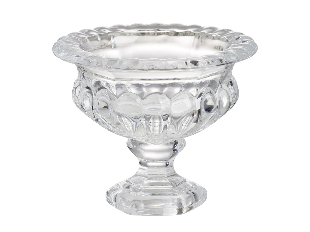 Vaso decorativo trasparente misura d.19x16cm in vetro