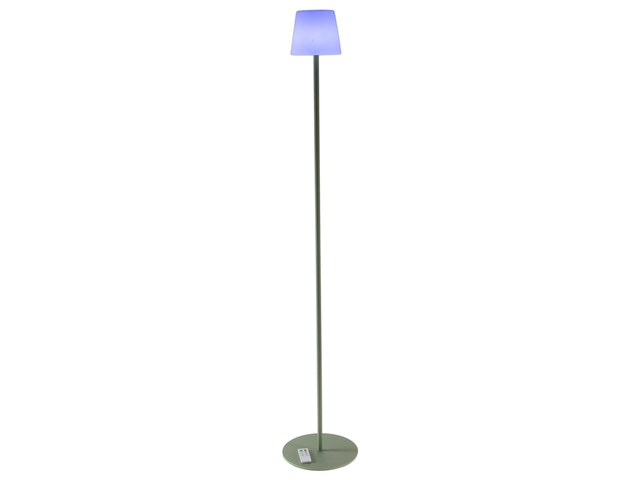 Lampada ricaricabile h.140cm rgb verde anche per uso esterno