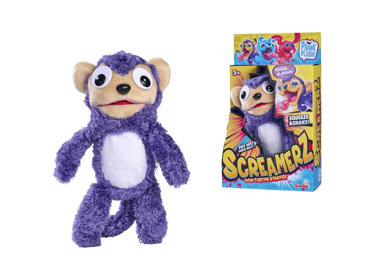 Screamerz scimmietta 30cm Animaletto pazzerello in peluche - Simba