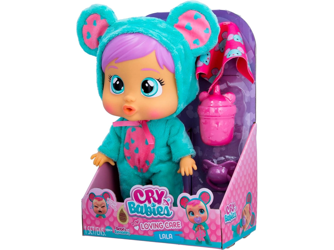 Cry babies loving care h.26cm - disponibile coney, lala e lady