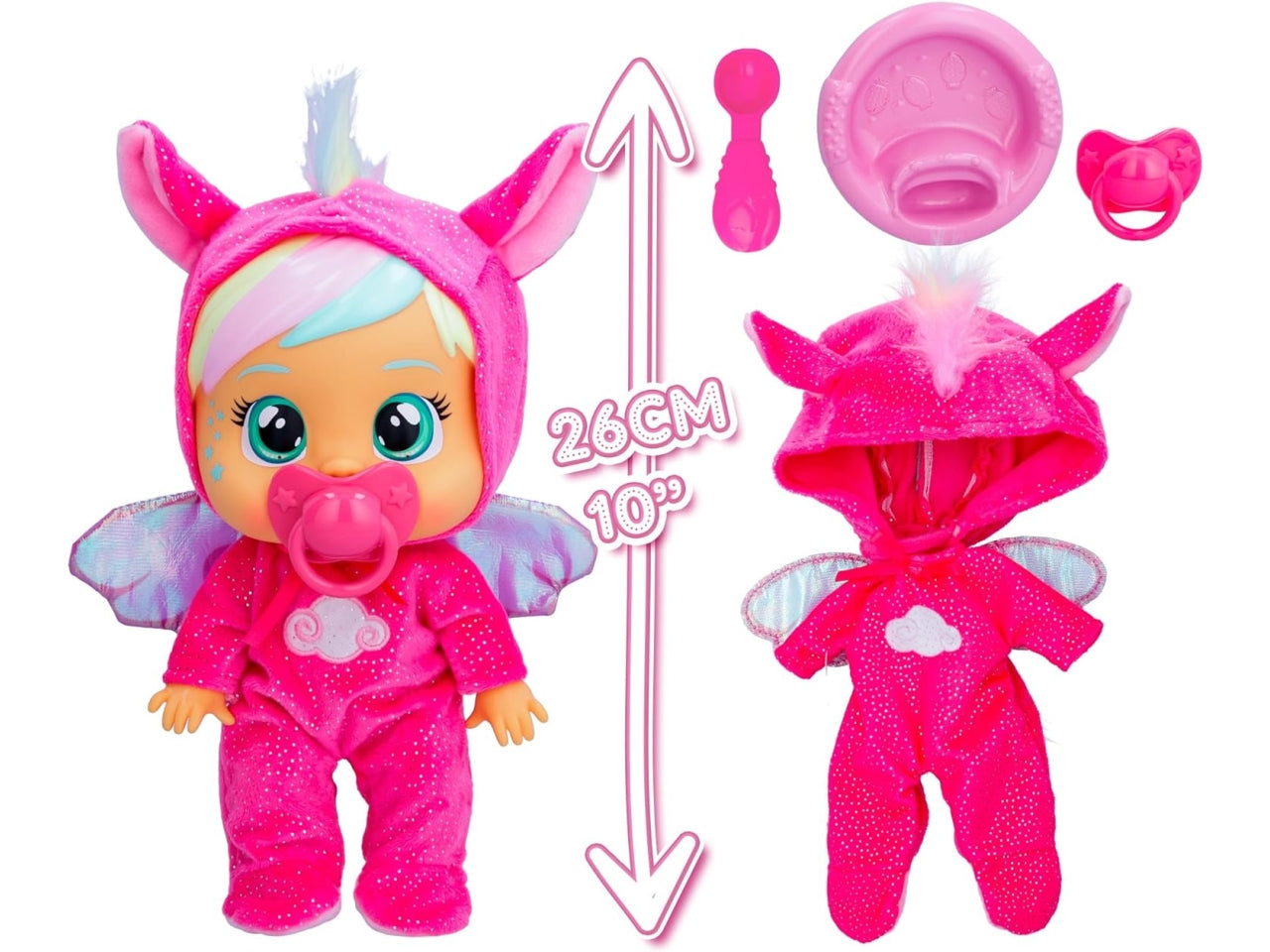 Cry babies loving care loving h.26cm - disponibile dreamy, jenna e hannah $