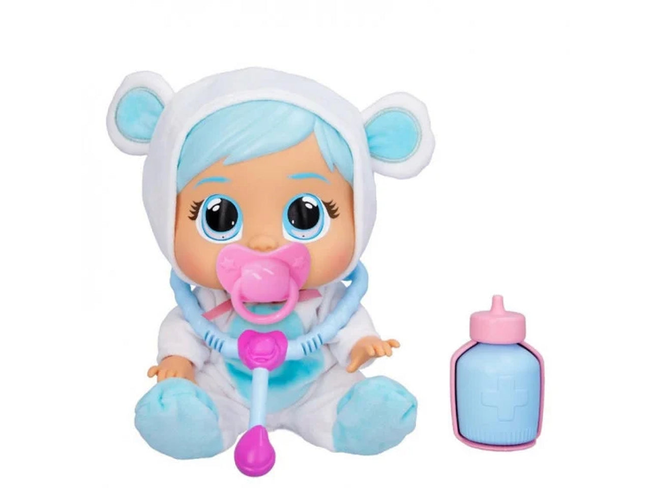 Cry Babies, Loving Care Kristal, bambola piange lacrime vere con accessori del dottore, per bambini di 18+ mesi - Imc toys