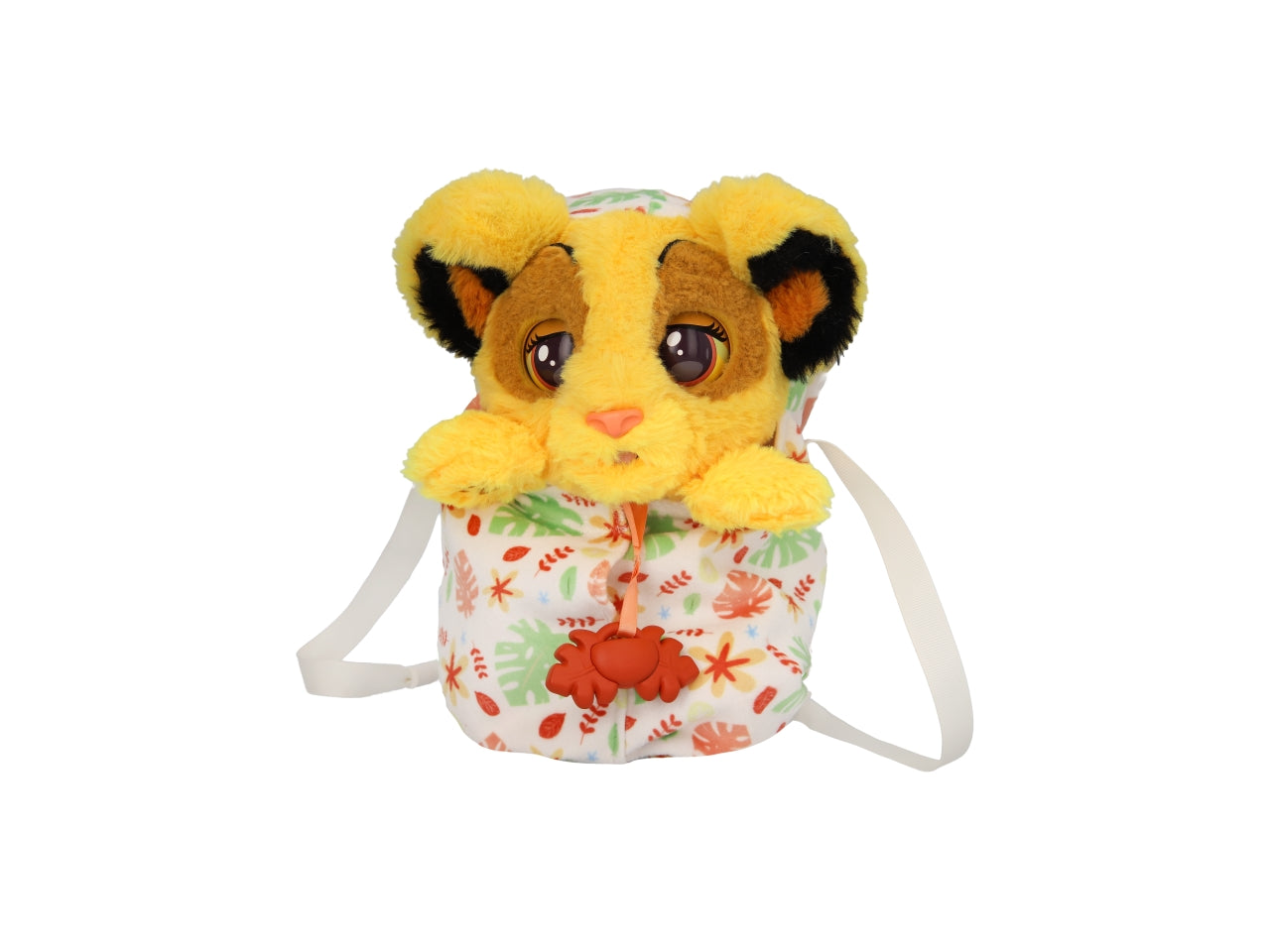 Baby paws Simba, Peluche interattivo con bosetta per bambini, 18+ mesi