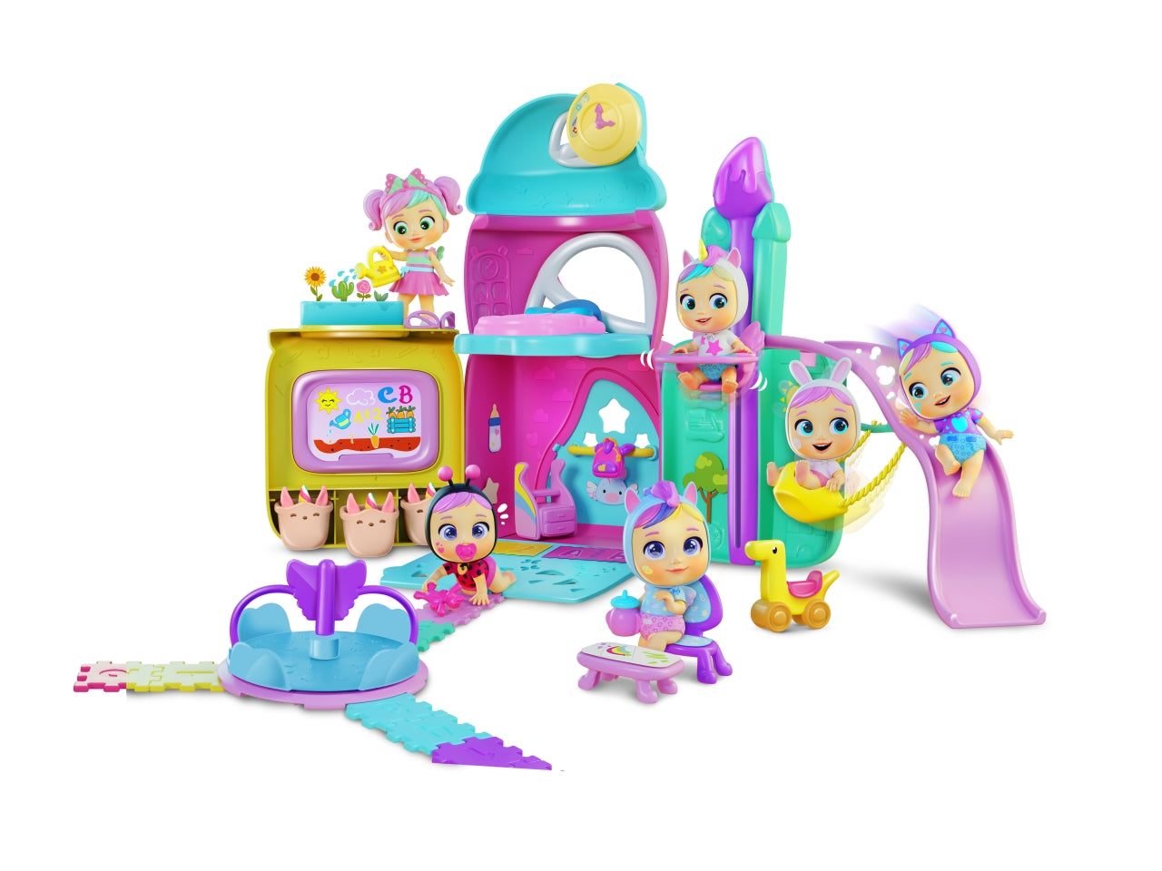 Cry babies Jennaâs day care, bambola interattiva per bambine, 18 mesi +