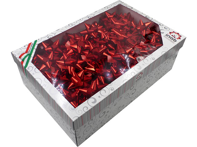 Coccarde 19x80mm in confezione da 100 pezzi rosse