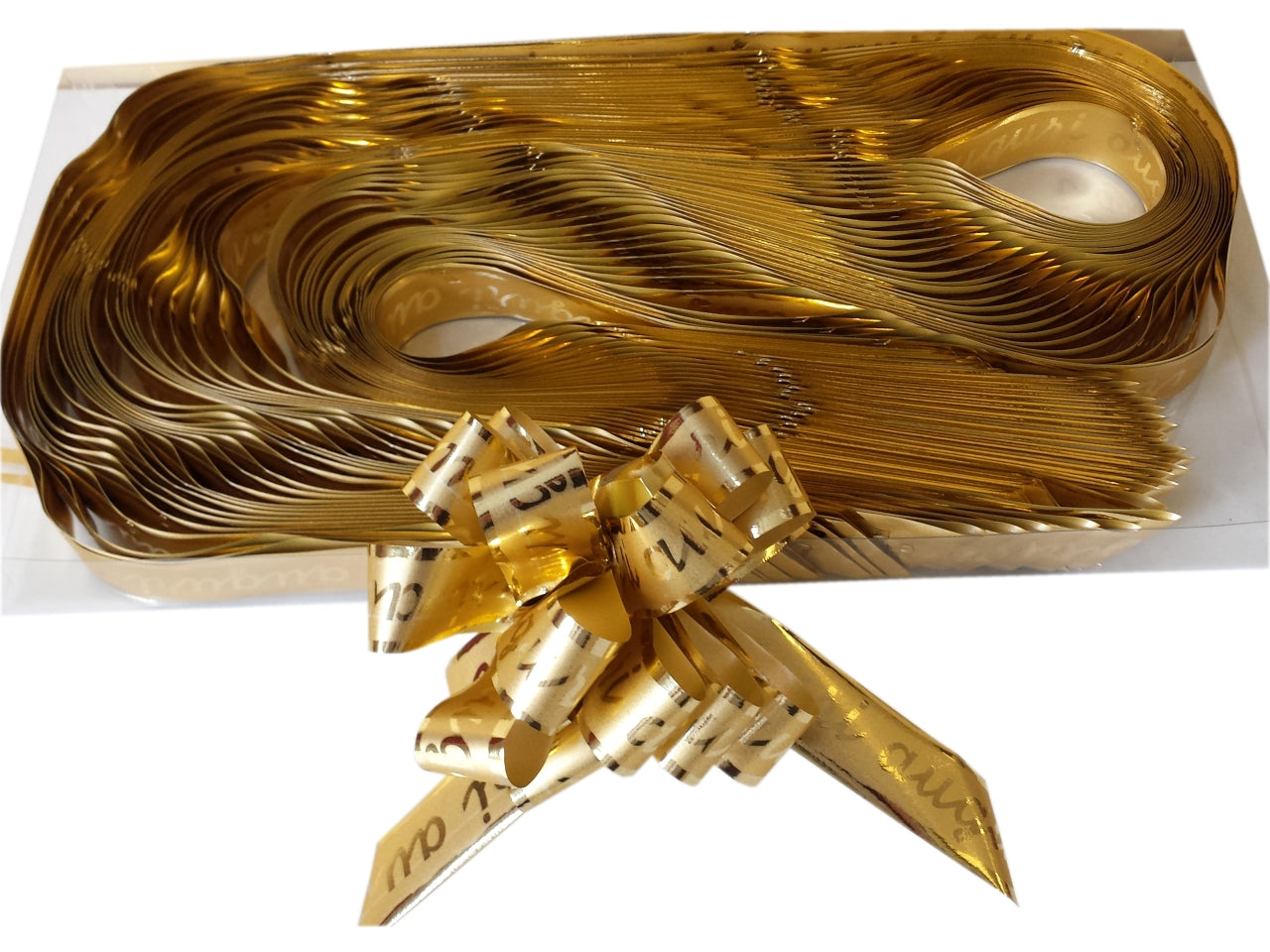 Coccarde auguri 19mm 30pz oro