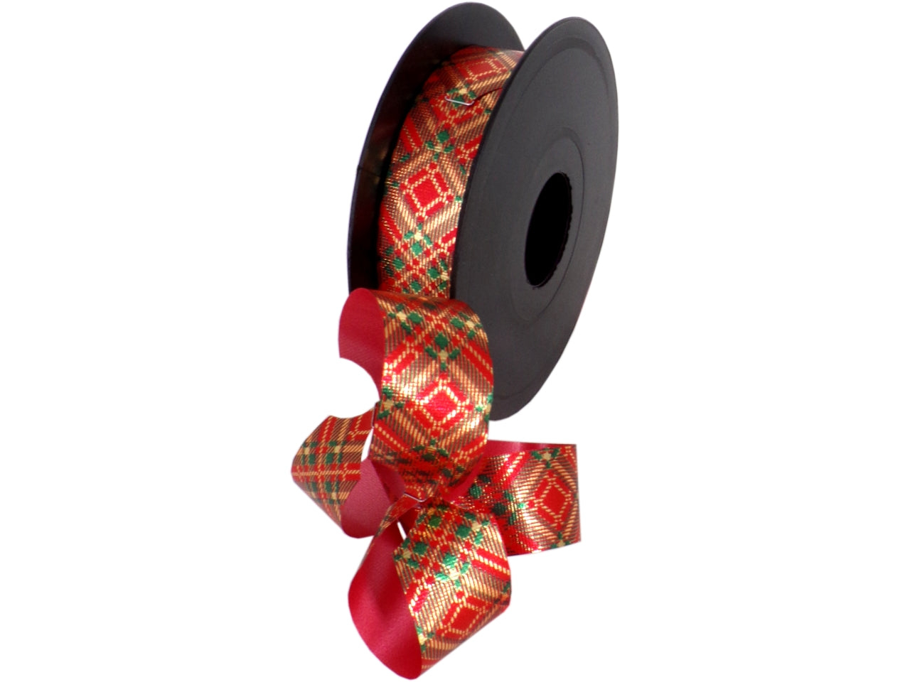 Nastro regalo natalizio tartan rosso 31mmx40m - Inab