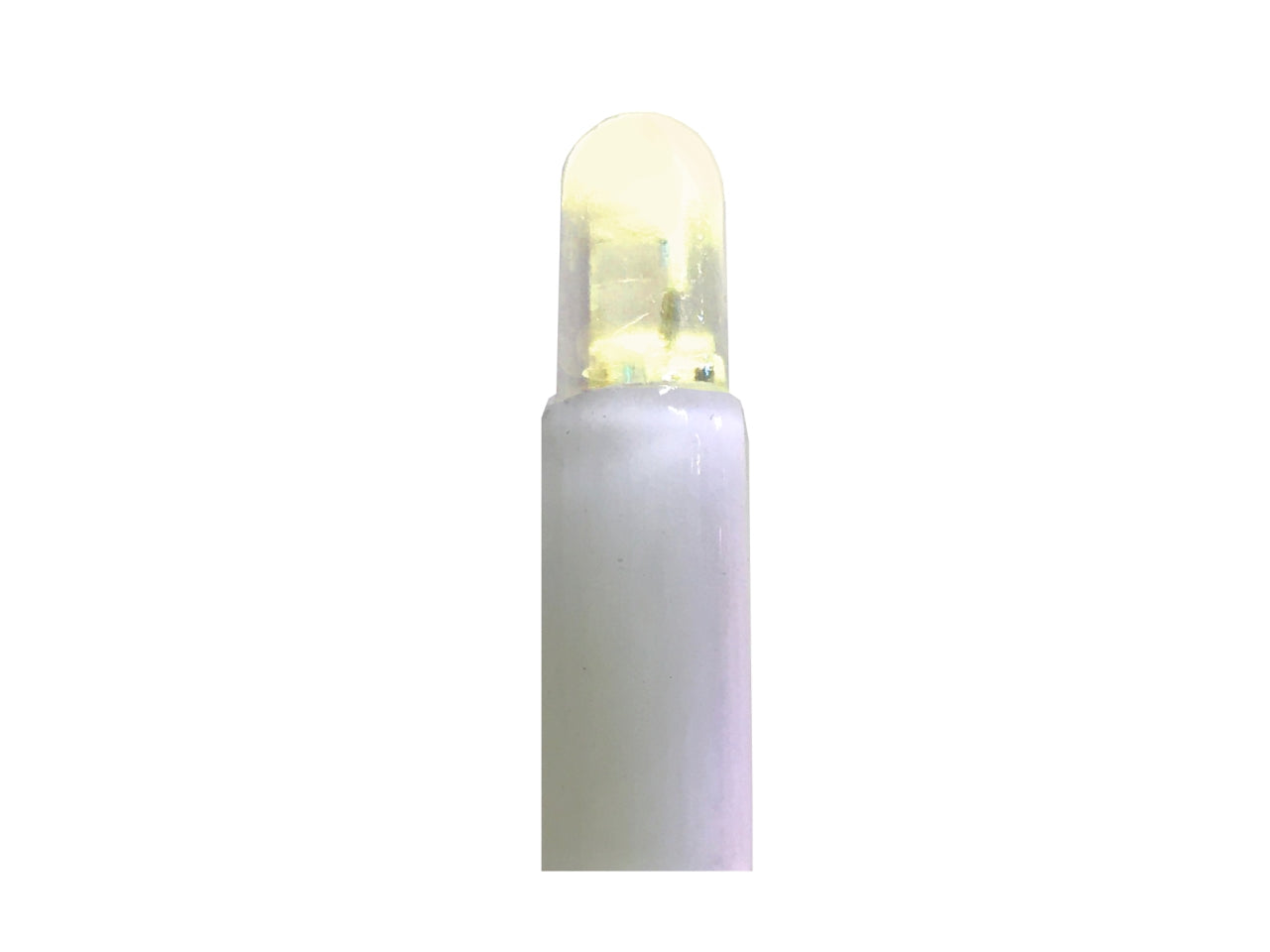 Prolunga 100 lucciolone led bianco caldo, con 20 flash, 10 mt, cavo bianco, prolungabile massimo per 20 set, uso esterno, interno, senza cavo