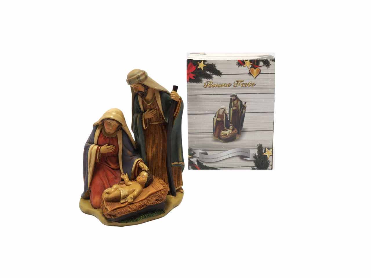 Nativita' su base roccia 15,5x11xh.20cm