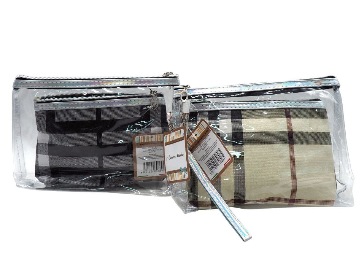 Borsellini stampati 23.5x15x7+20.5x13cm set da 2 pezzi $