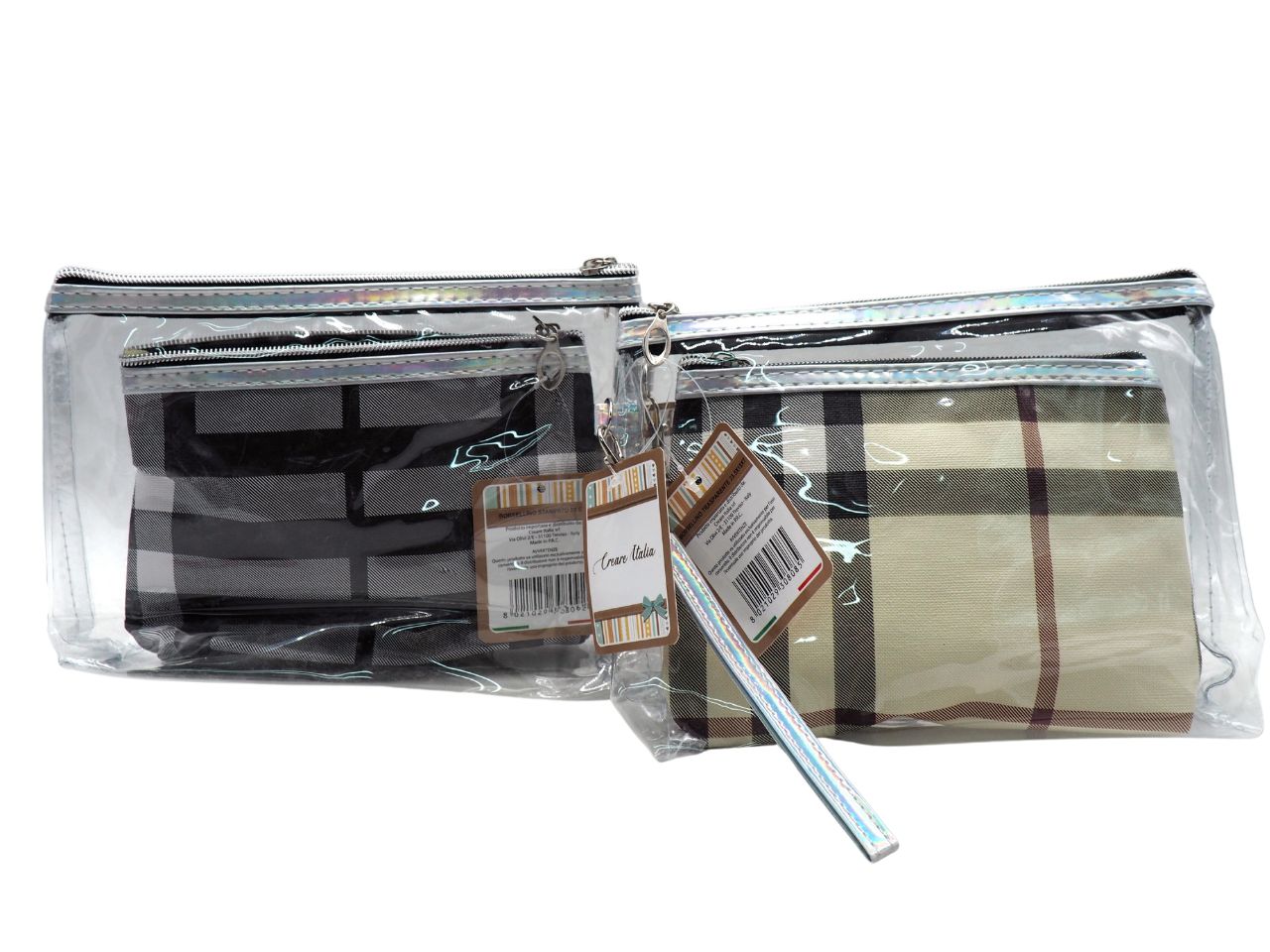 Borsellini stampati 23.5x15x7+20.5x13 cm set da 2 pezzi