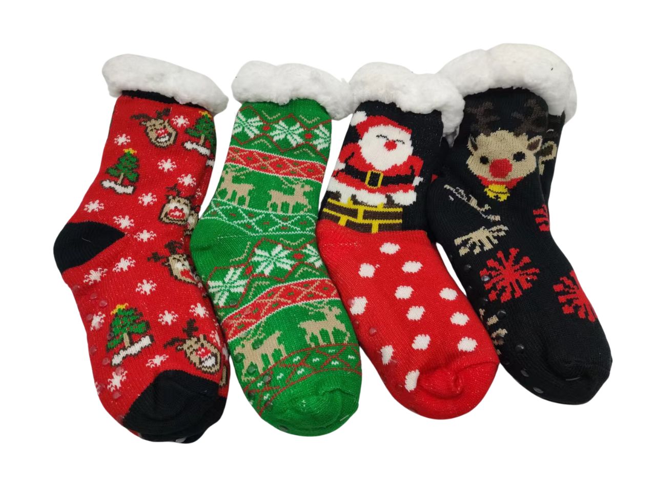 Calzini antiscivolo natalizie 30cm fantasie assortiti