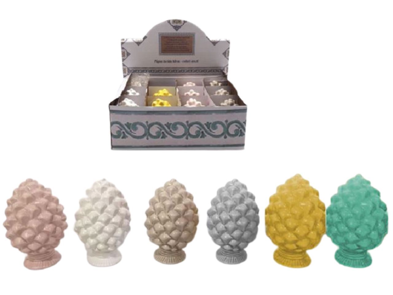 Pigna lucida h.5cm colori assortiti